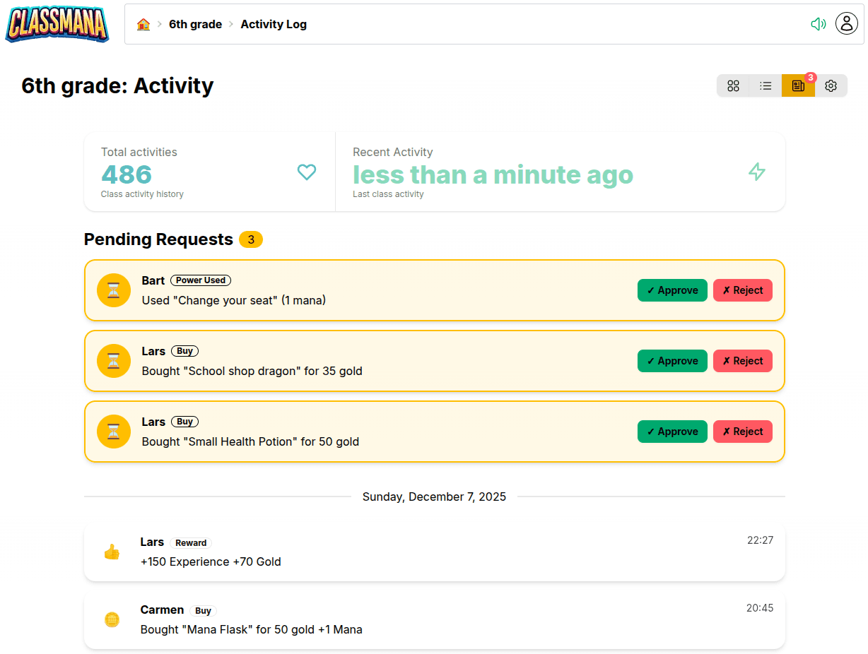 학생들이 이제 직접 능력을 사용하고 상점에서 쇼핑할 수 있습니다!