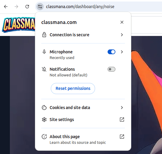 Chrome 마이크 권한